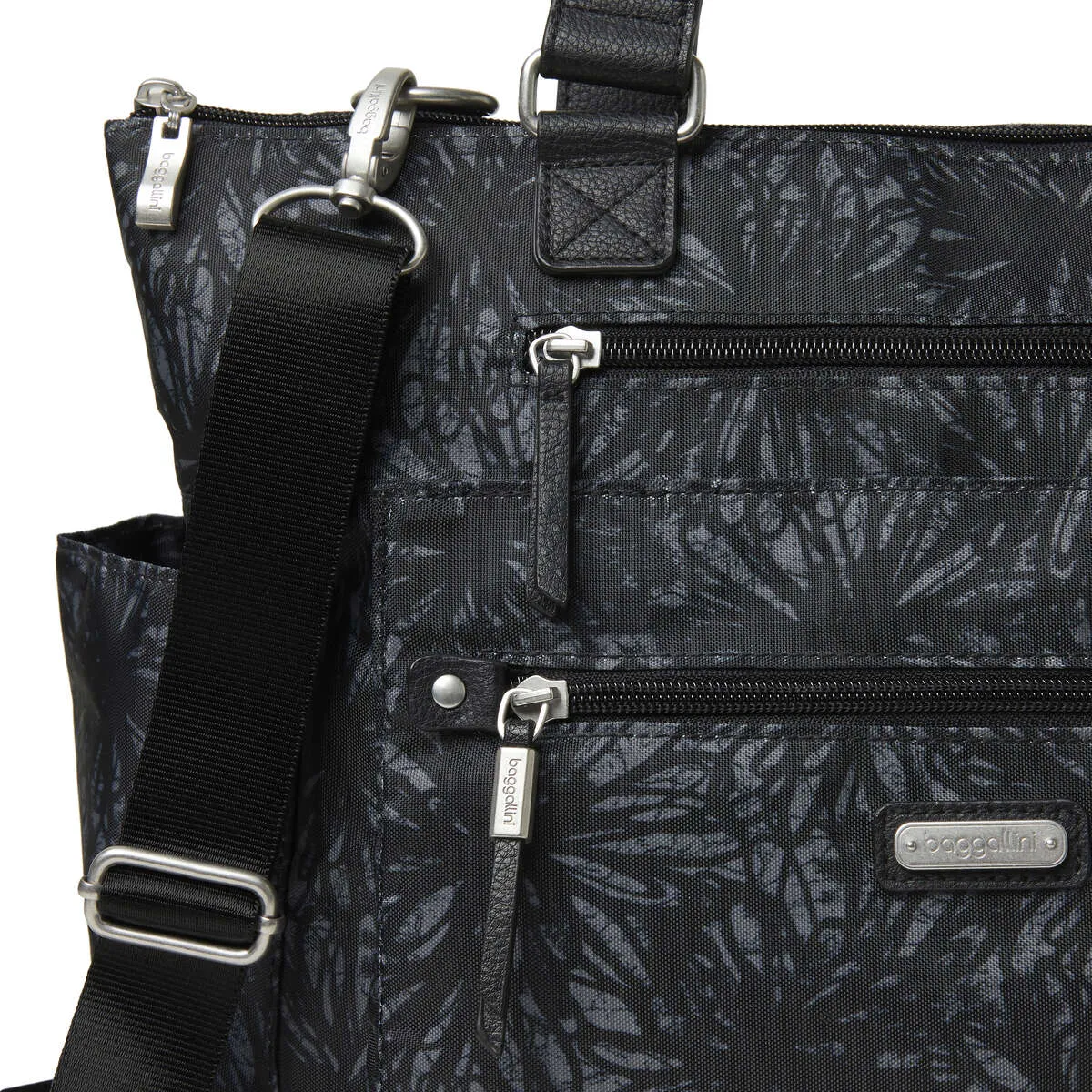 3-in-1 Convertible Backpack with RFID Phone Wristlet - Onyx Floral