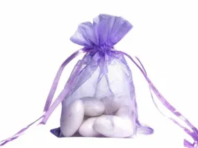 5x7 Lavender Sheer Organza Bags -10 pcs