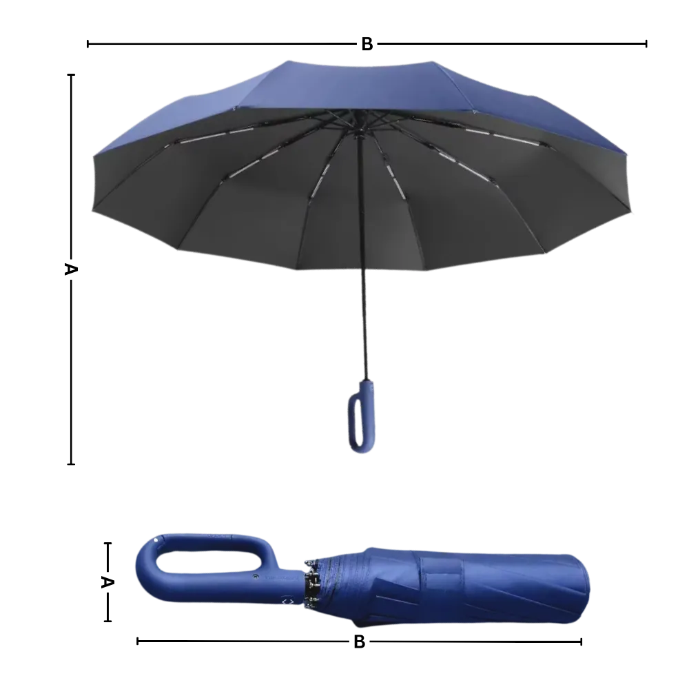 Automatic Lock Wind Resistant Umbrella