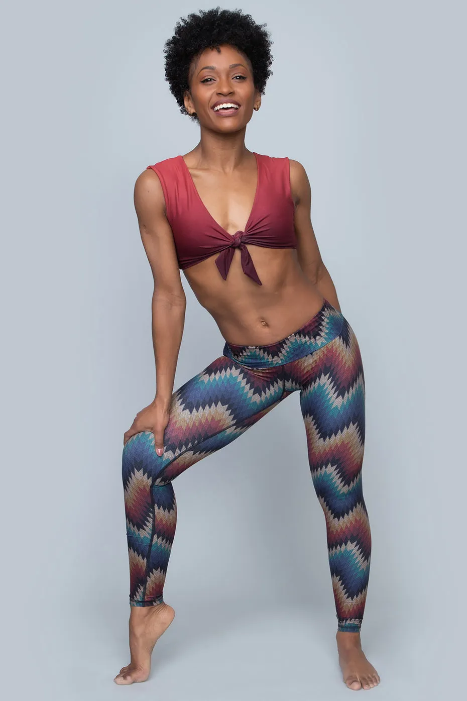 Aztec ZigZag Barefoot Leggings