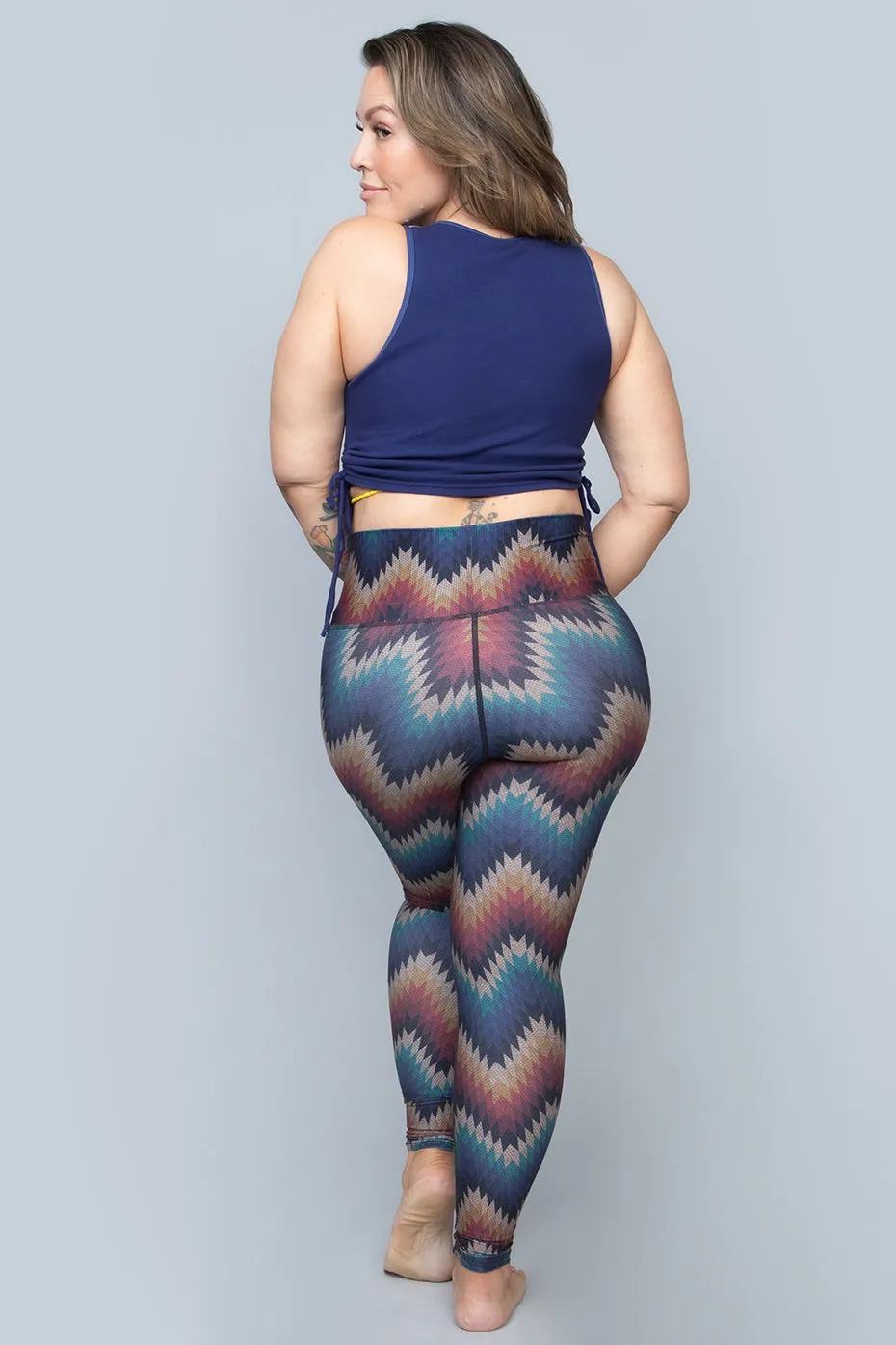 Aztec ZigZag Barefoot Leggings