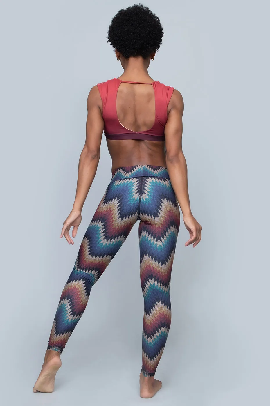 Aztec ZigZag Barefoot Leggings