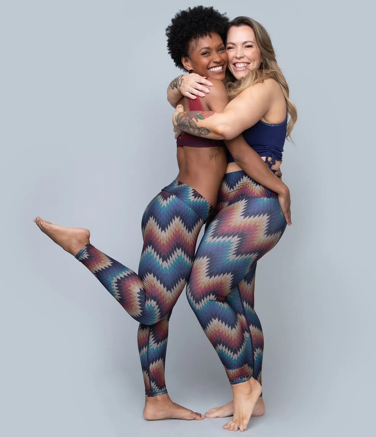 Aztec ZigZag Barefoot Leggings