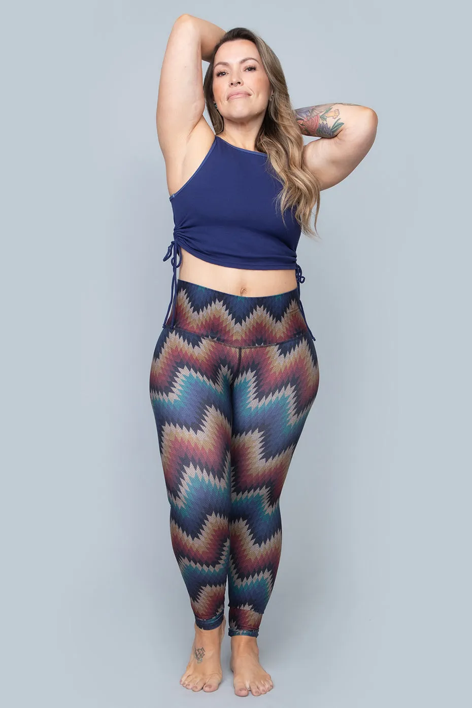 Aztec ZigZag Barefoot Leggings