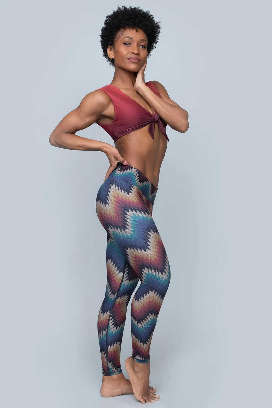 Aztec ZigZag Barefoot Leggings