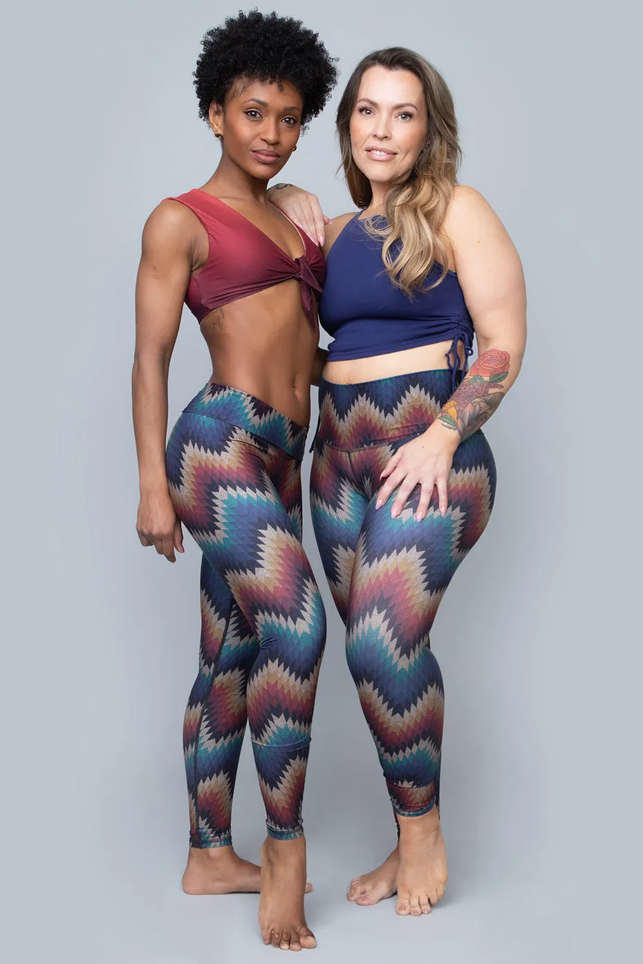 Aztec ZigZag Barefoot Leggings