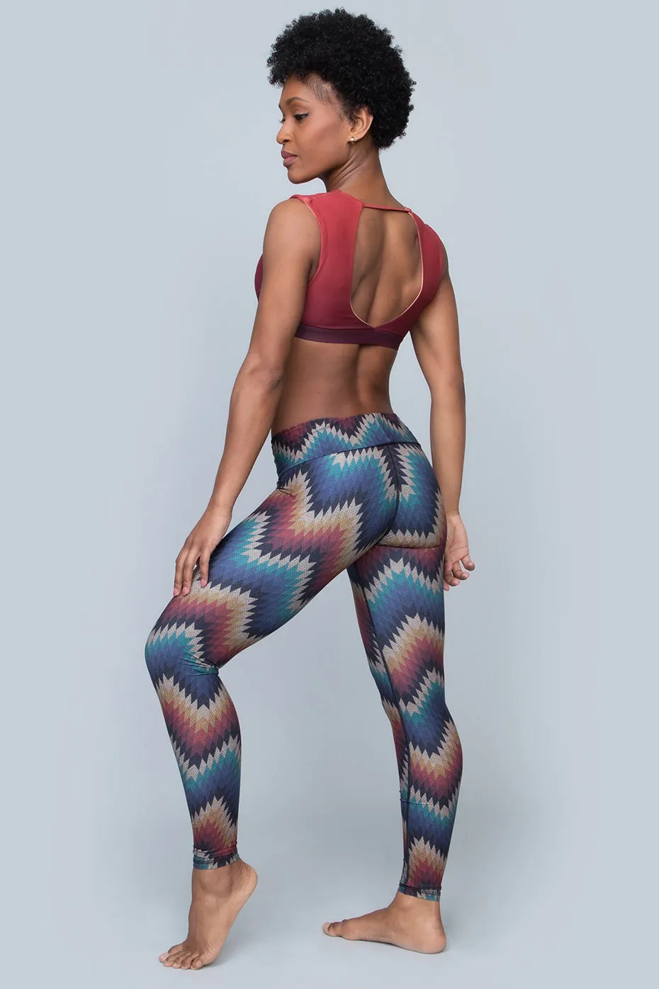 Aztec ZigZag Barefoot Leggings