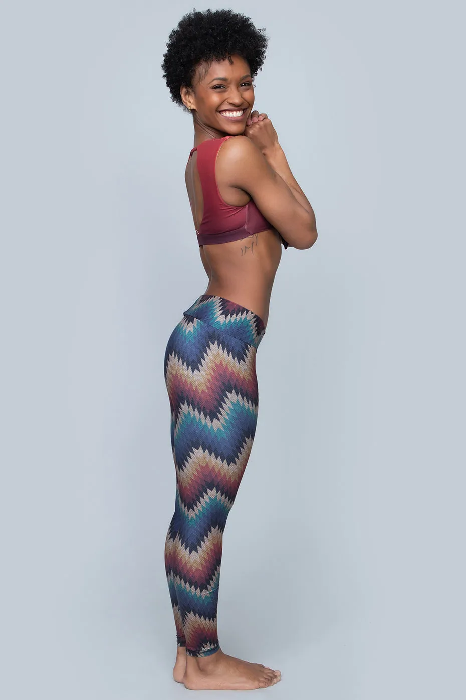 Aztec ZigZag Barefoot Leggings