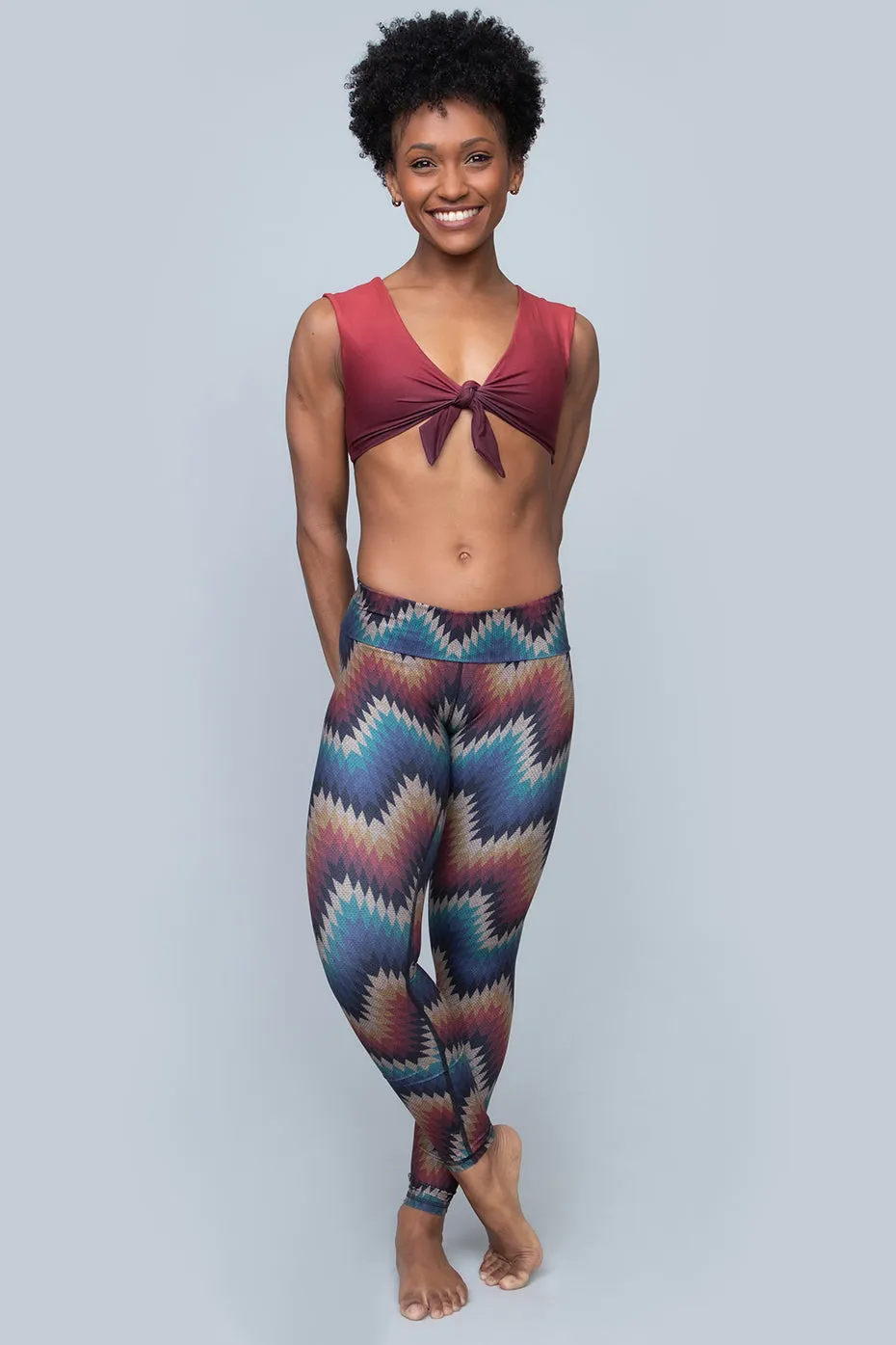 Aztec ZigZag Barefoot Leggings