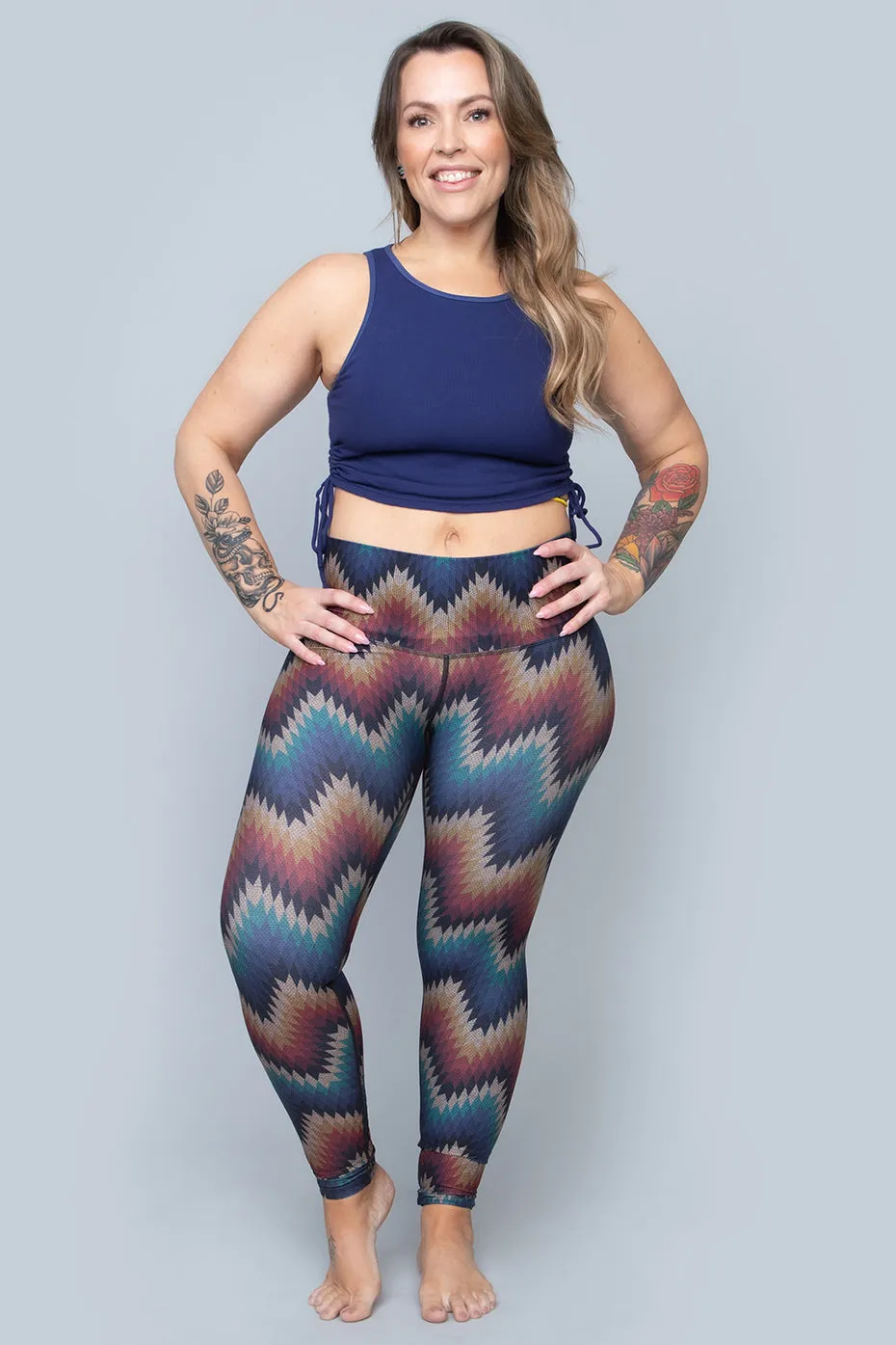 Aztec ZigZag Barefoot Leggings