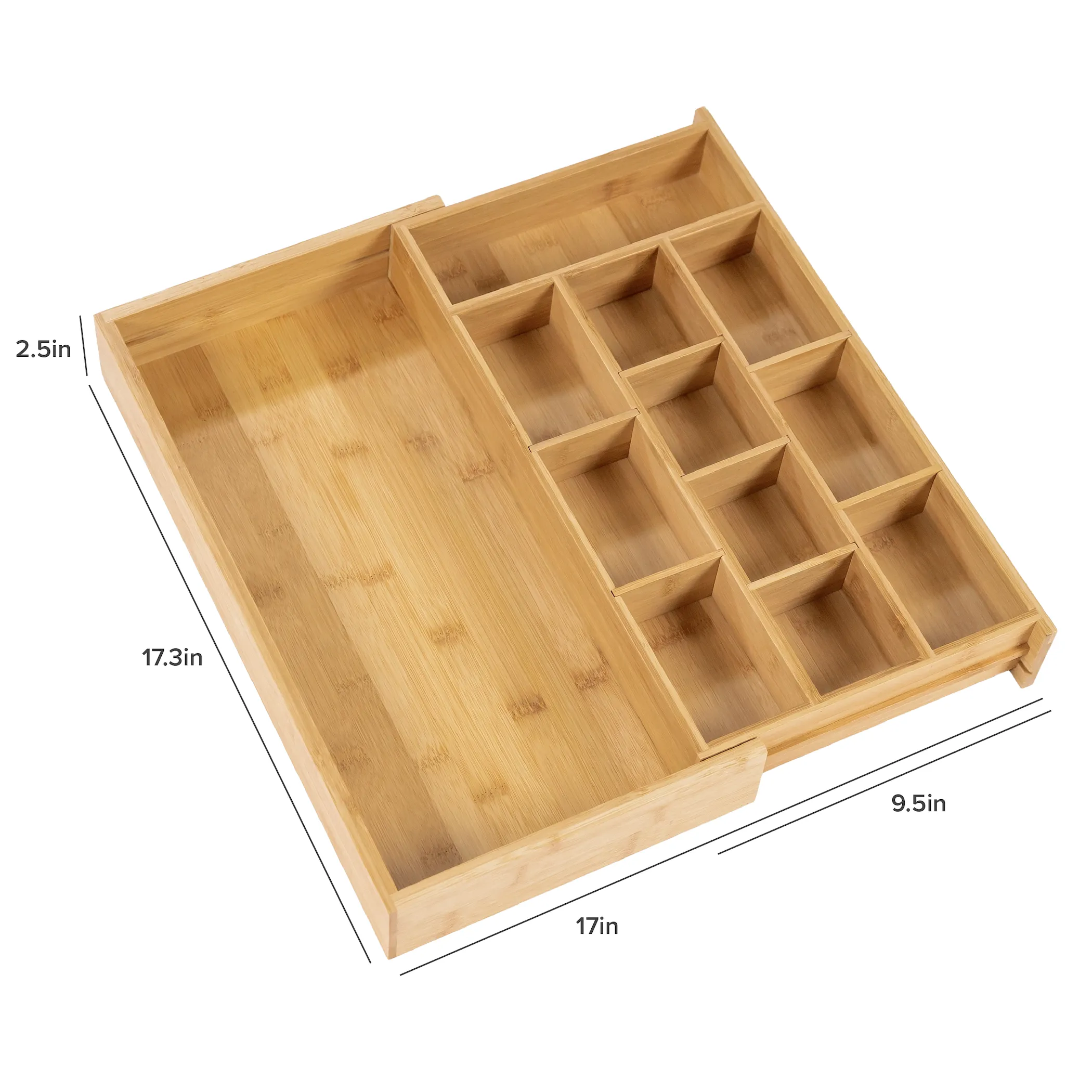 Bamboo Tea Bags & Coffee Pods Drawer Organizer