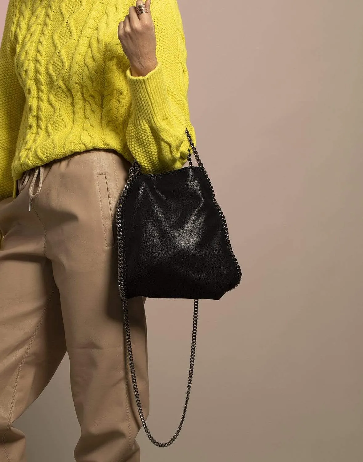 Black Falabella Mini Tote