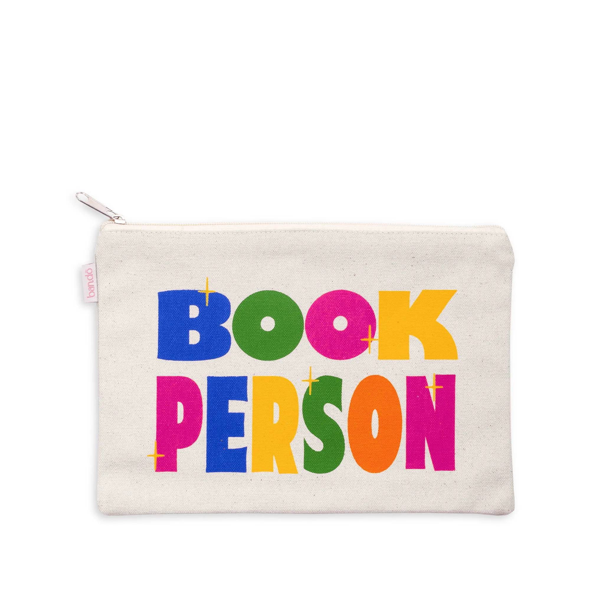 Book Person Canvas Pouch