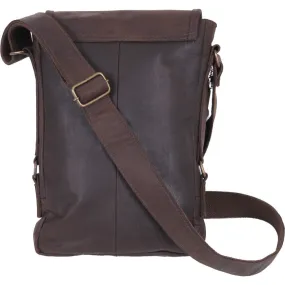 Brown - Leather Military Tech Bag