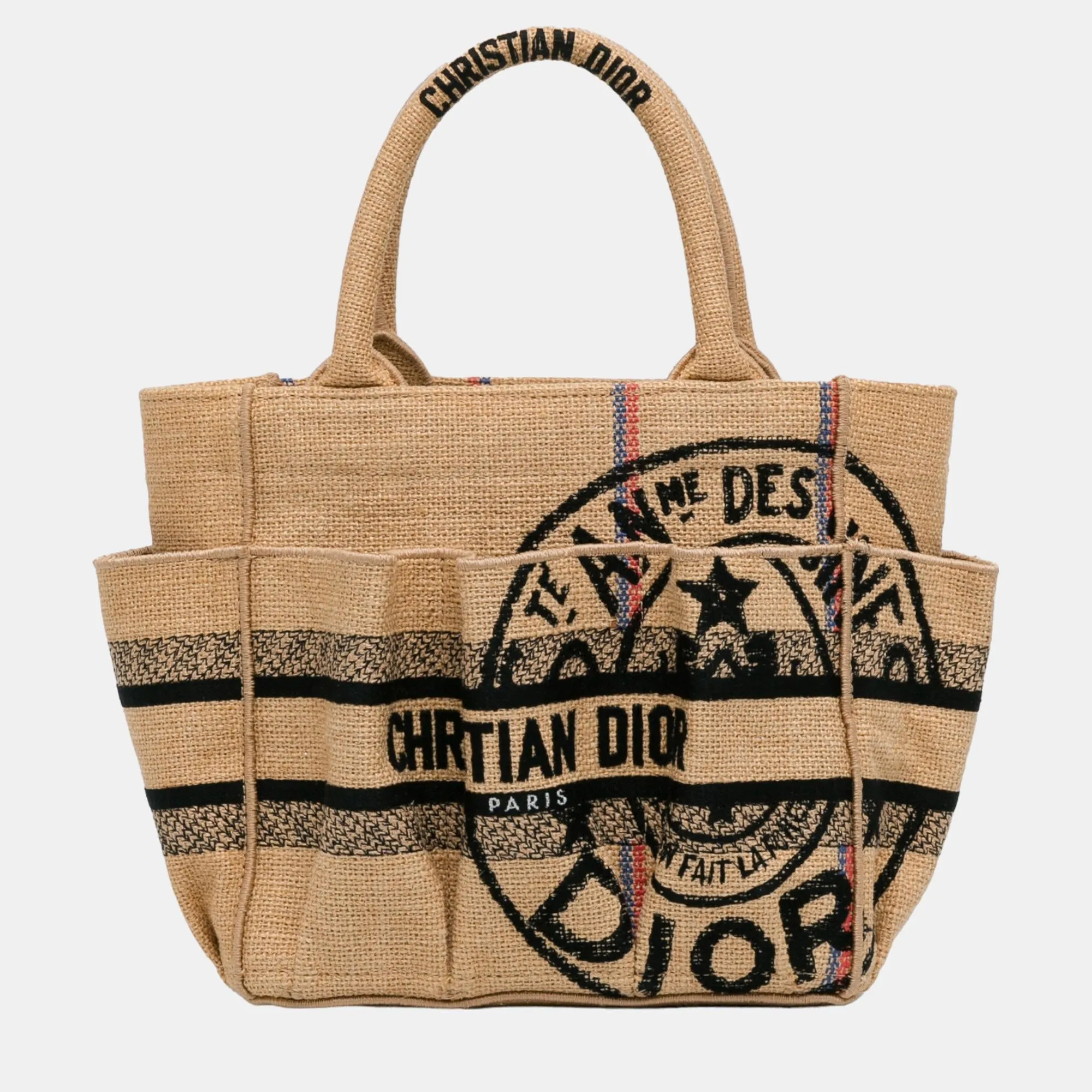 Brown Small Jute Catherine Tote