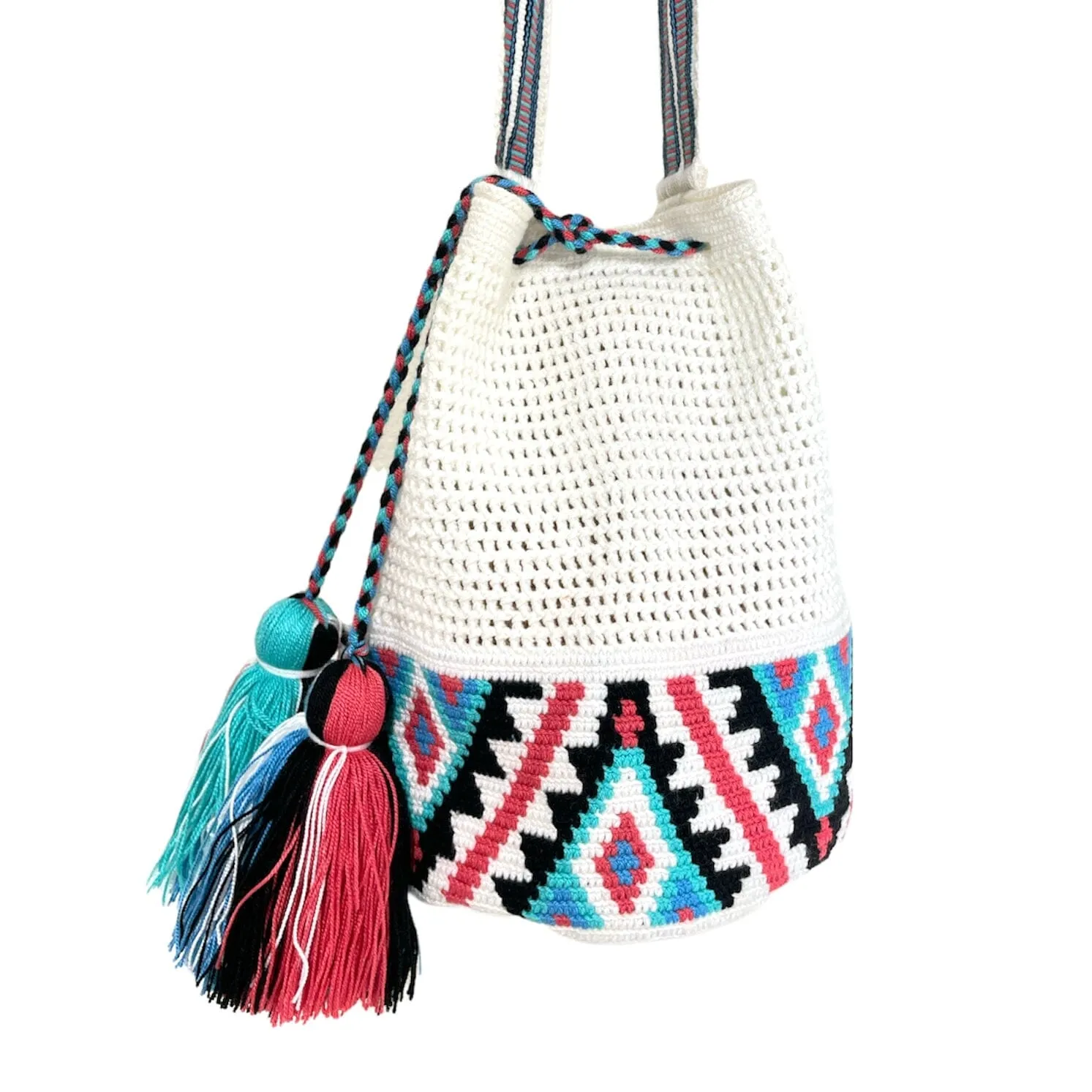 Colorful Crochet Mesh Bags | L