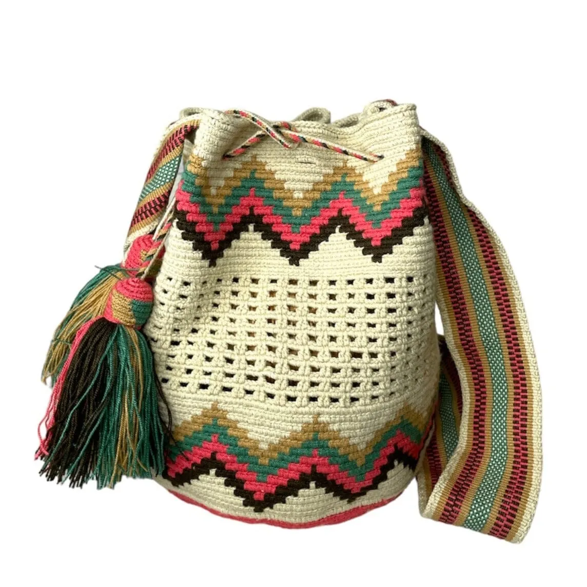 Colorful Crochet Mesh Bags | L