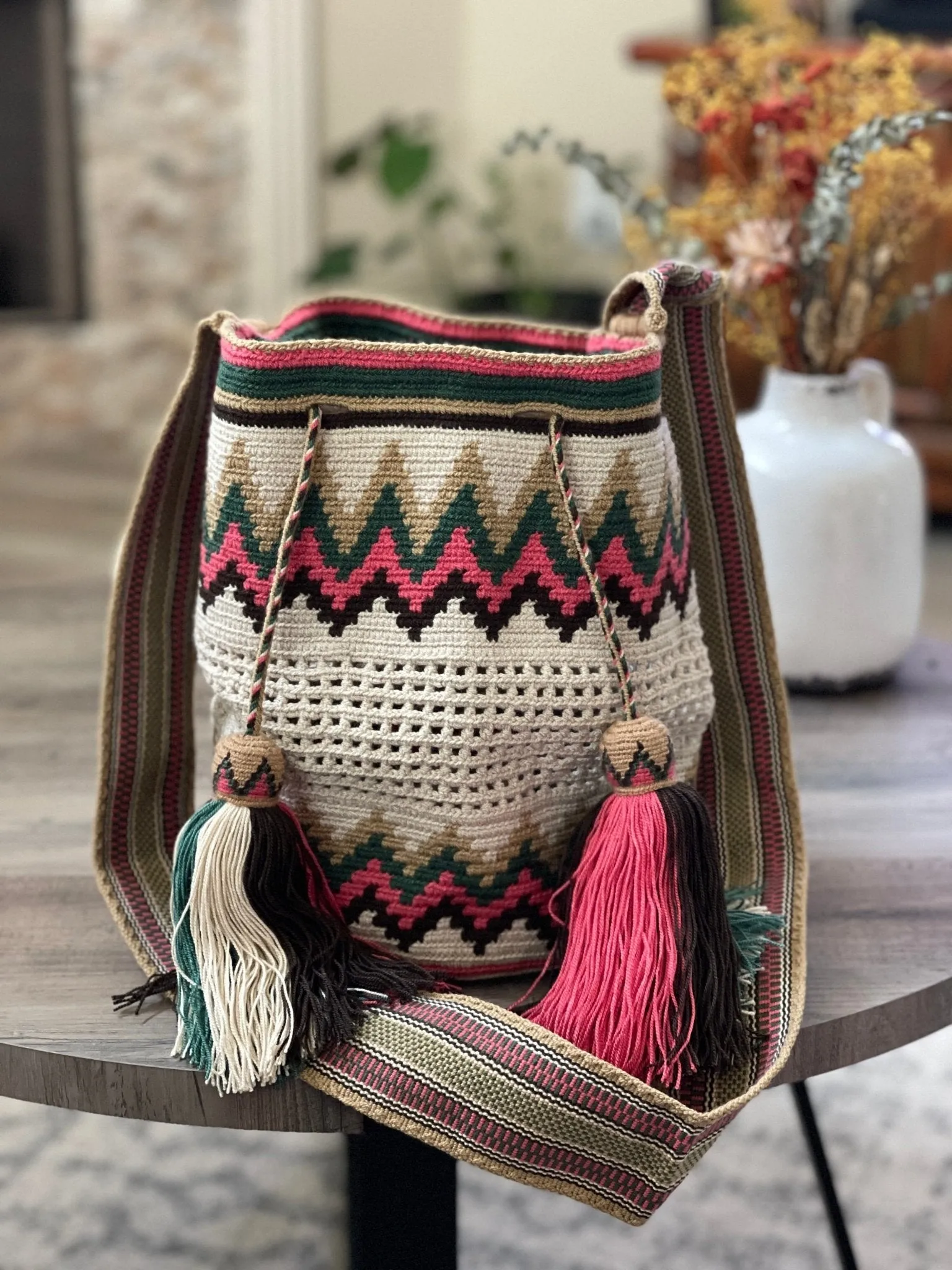 Colorful Crochet Mesh Bags | L