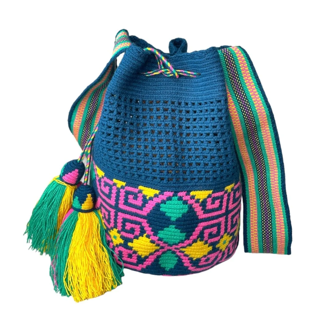 Colorful Crochet Mesh Bags | L