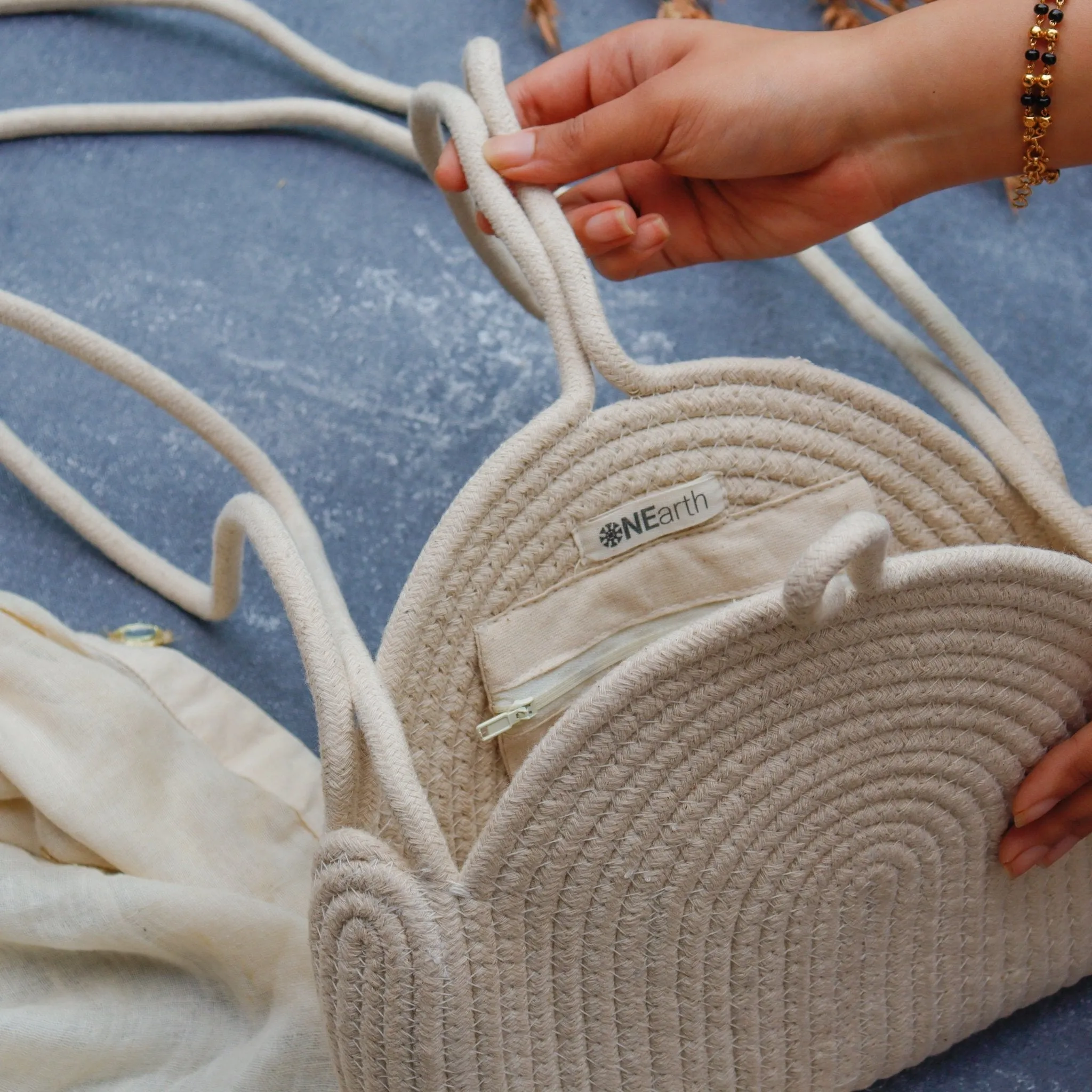 Cream Sling Bag