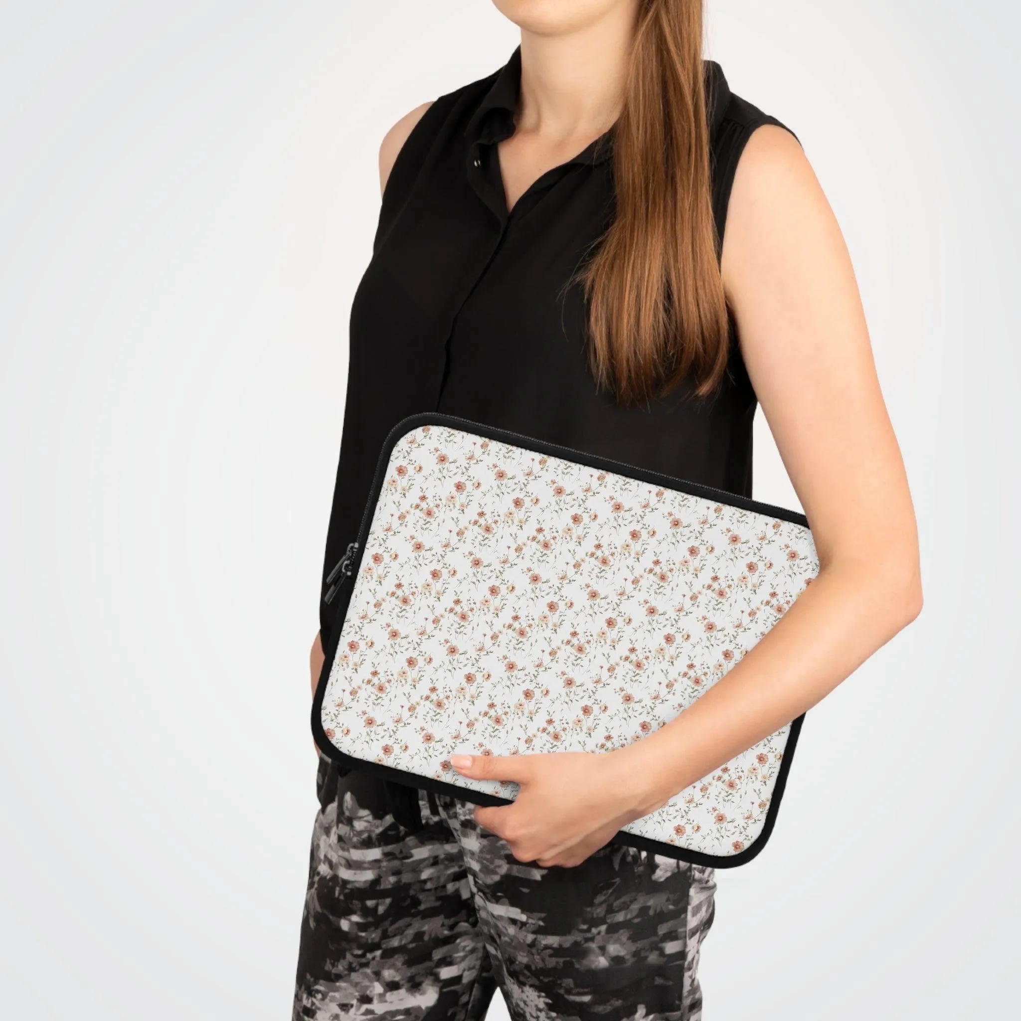 Floral Laptop Sleeve - Stylish Protection for Your Device