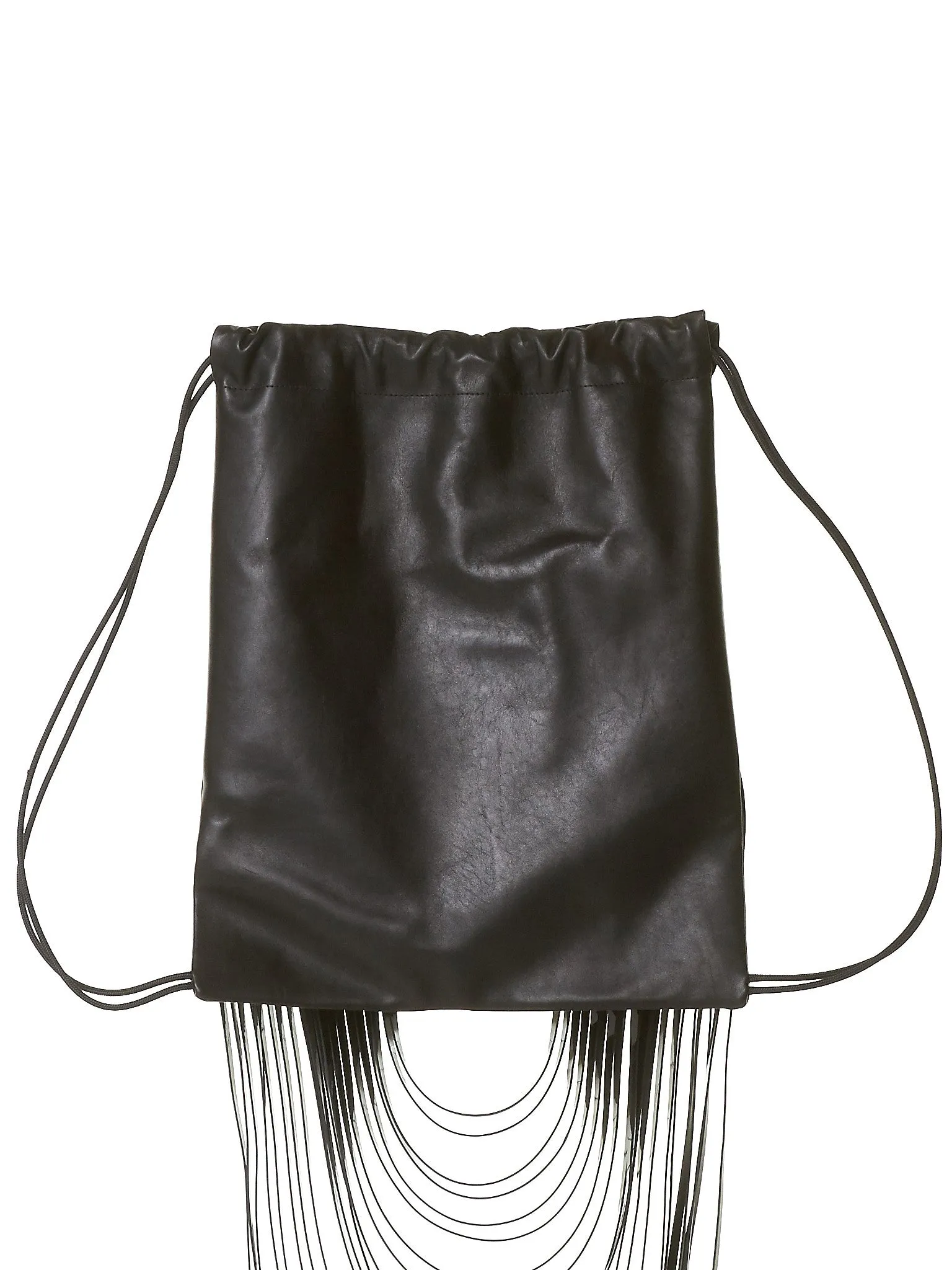 Fringed Athletic Knapsack (8.15 OVERSIZED FRINGED BP BLK)