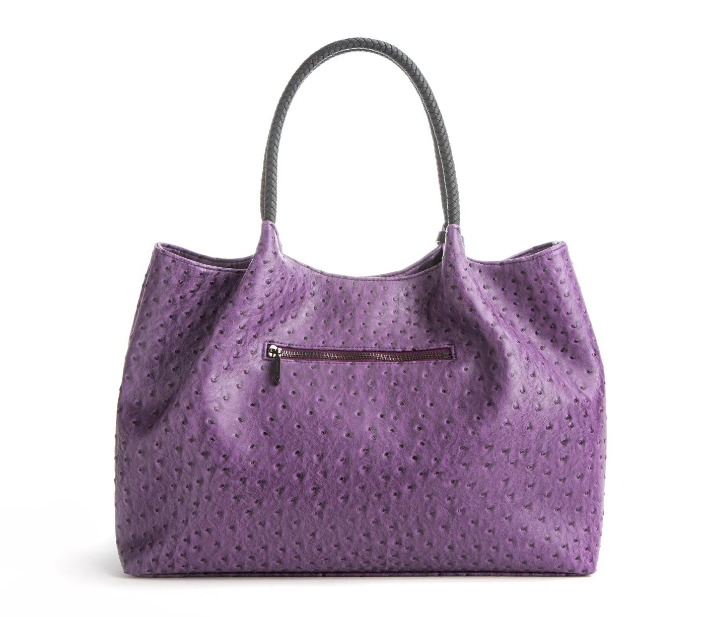 Gunas New York Vegan Leather Naomi Tote Bag Purple