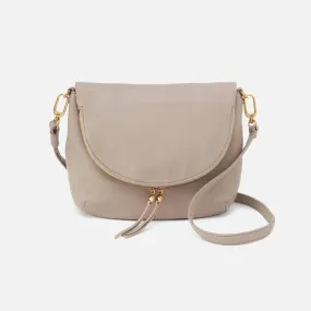 Hobo Fern Foldover Messenger Pebbled Leather - Taupe