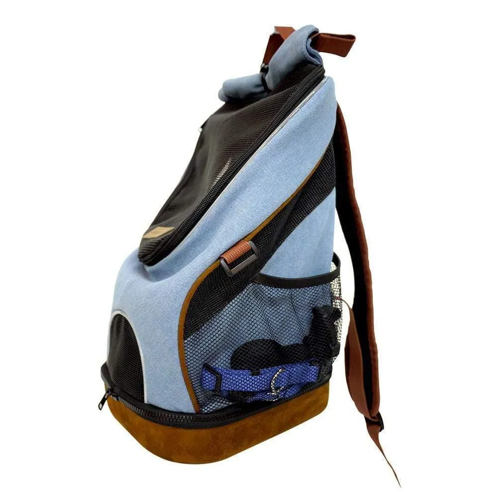 Ibiyaya® Lightweight Pet Backpack | Denim