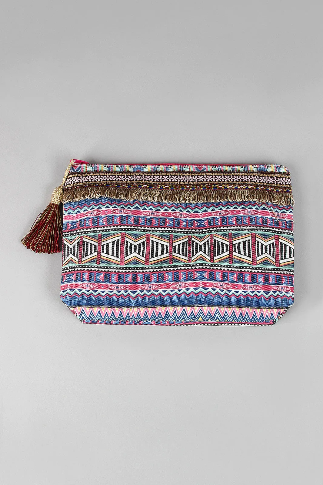 Islander Patterned Zipper Pouch