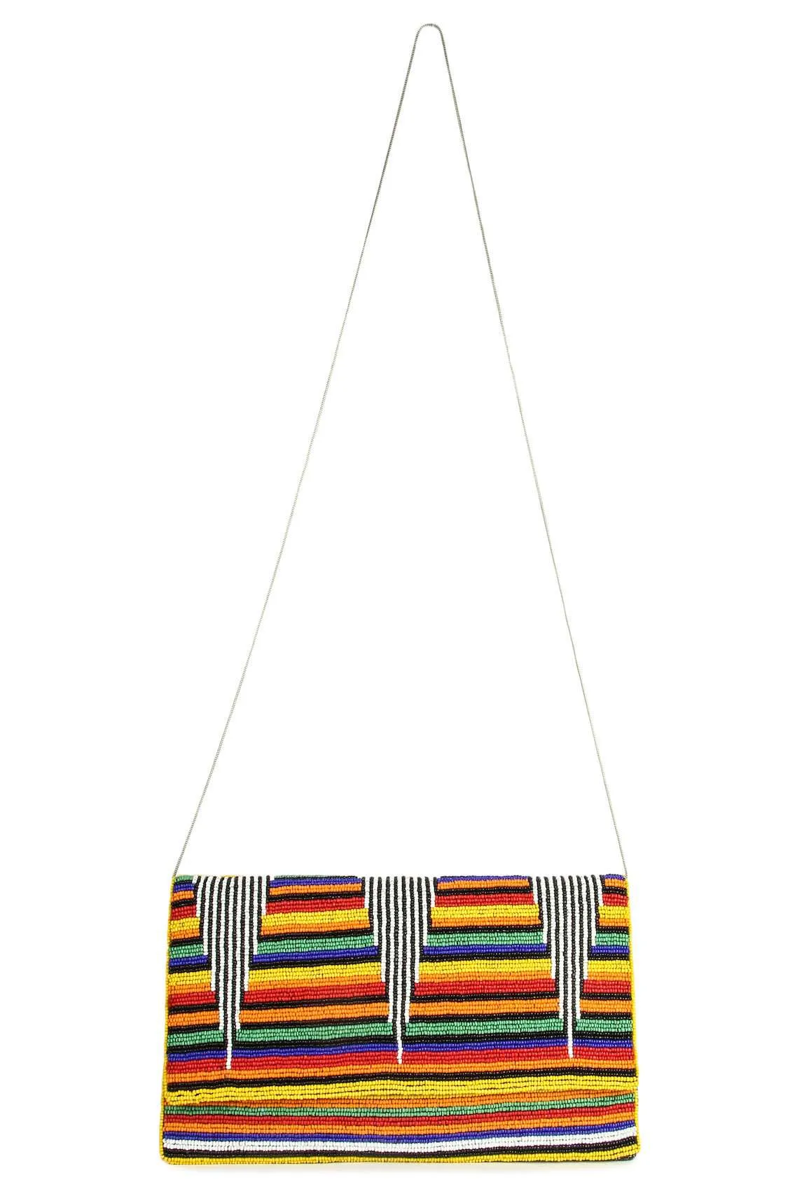 Lily Rainbow Multi Colour Beaded Handbag