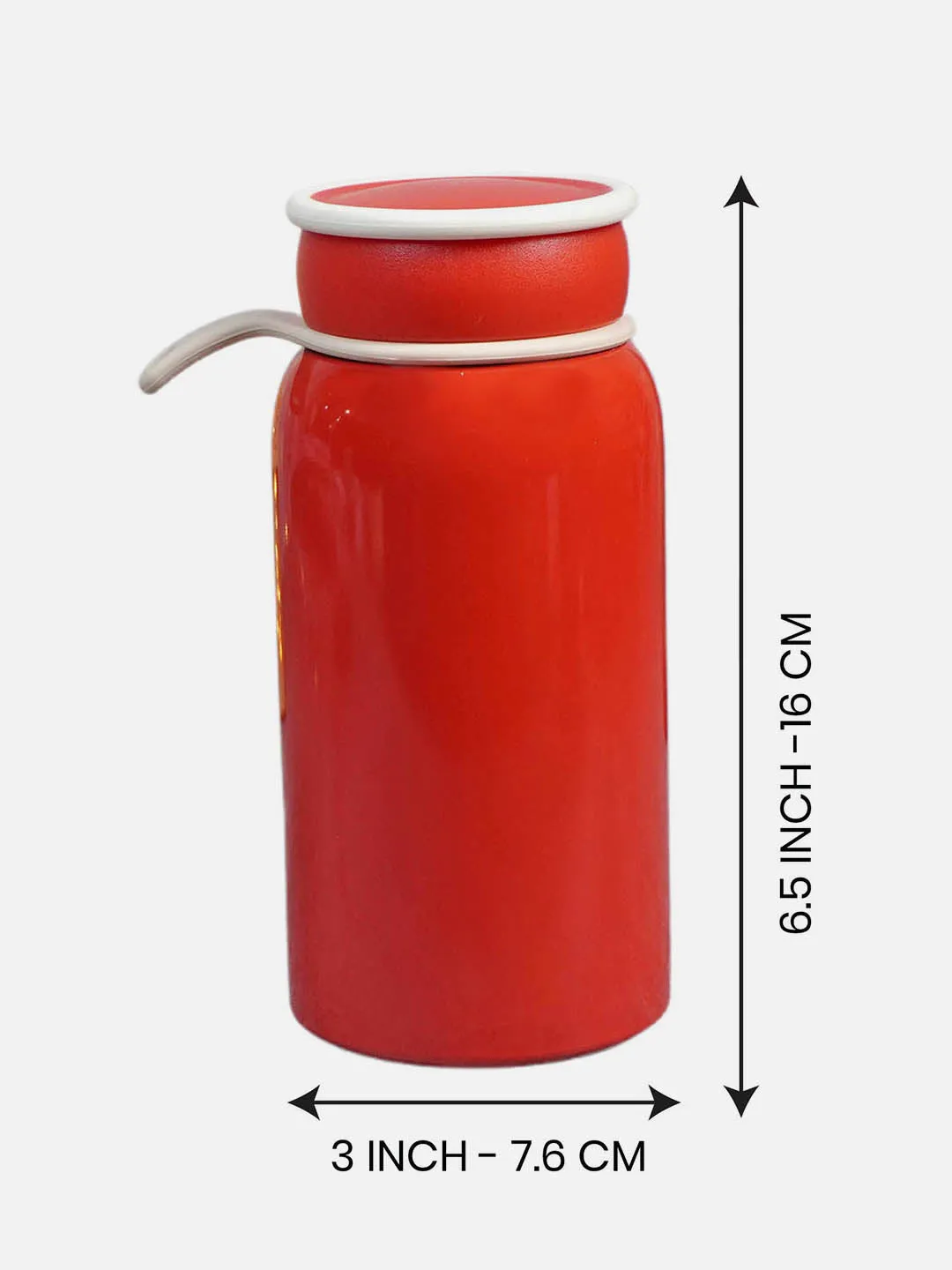 Little Surprise Box, Red Christmas sticker themed Stainless Steel Thermos Bottle with Strainer,400ml