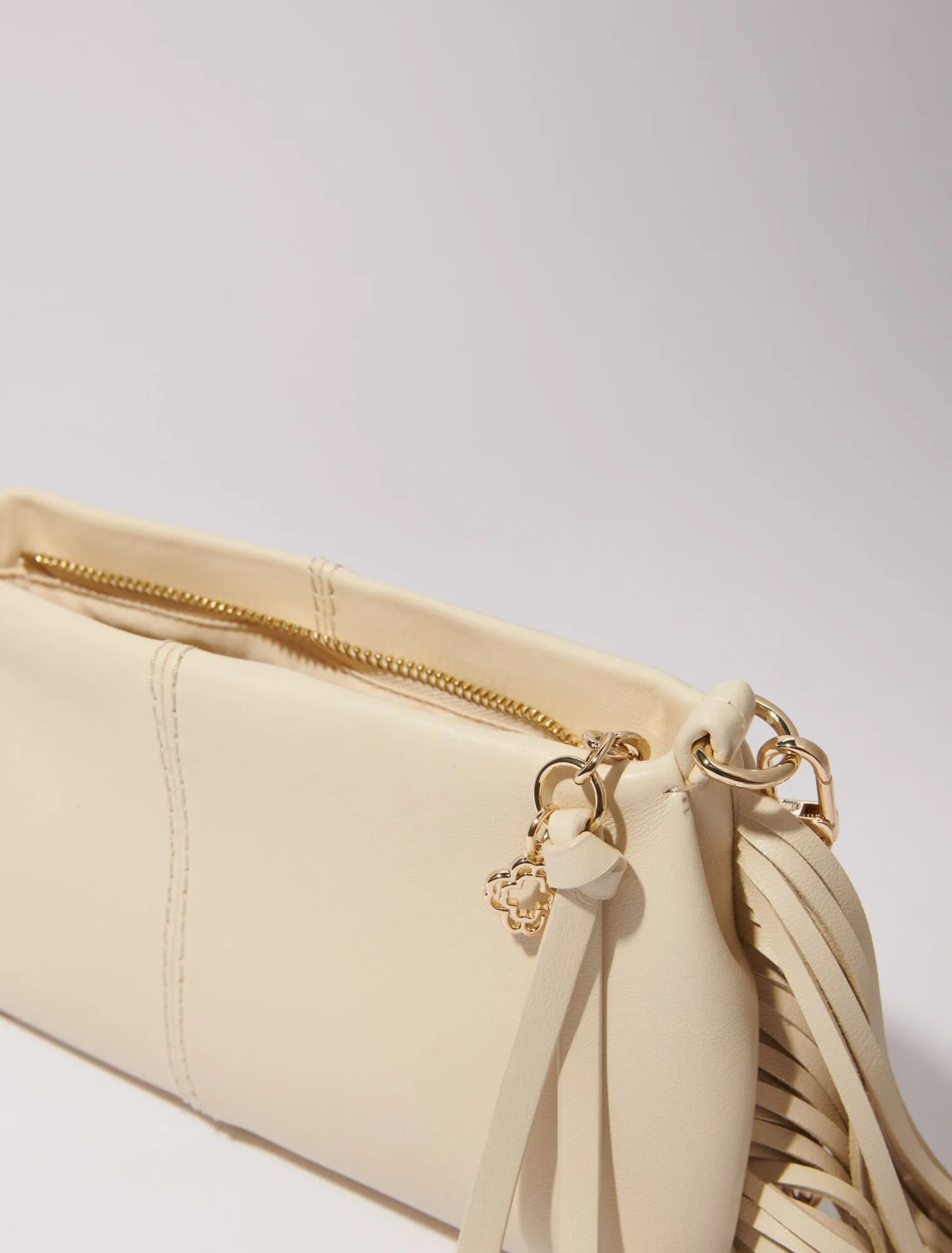 Miss M plain leather clutch bag