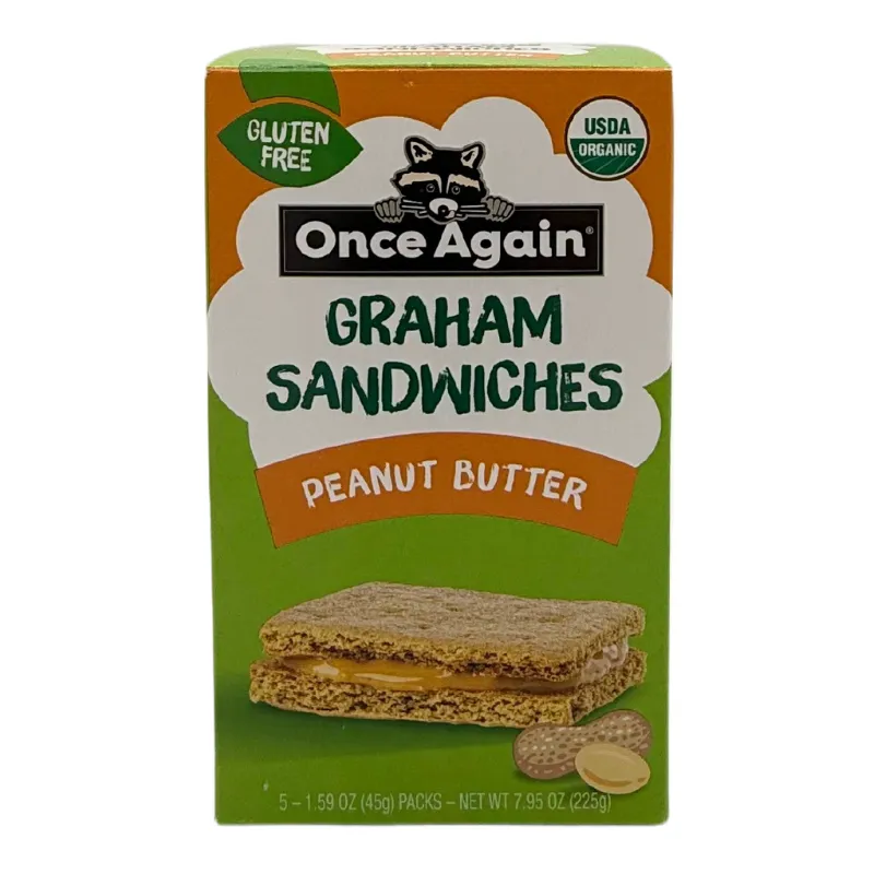 Once Again Organic Peanut Butter Graham Cracker Sandwiches 5/1.59oz