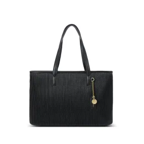 Sadie Tote | Black Pleated