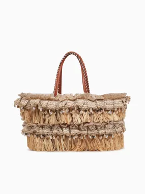 Sea Shells Tote Beige