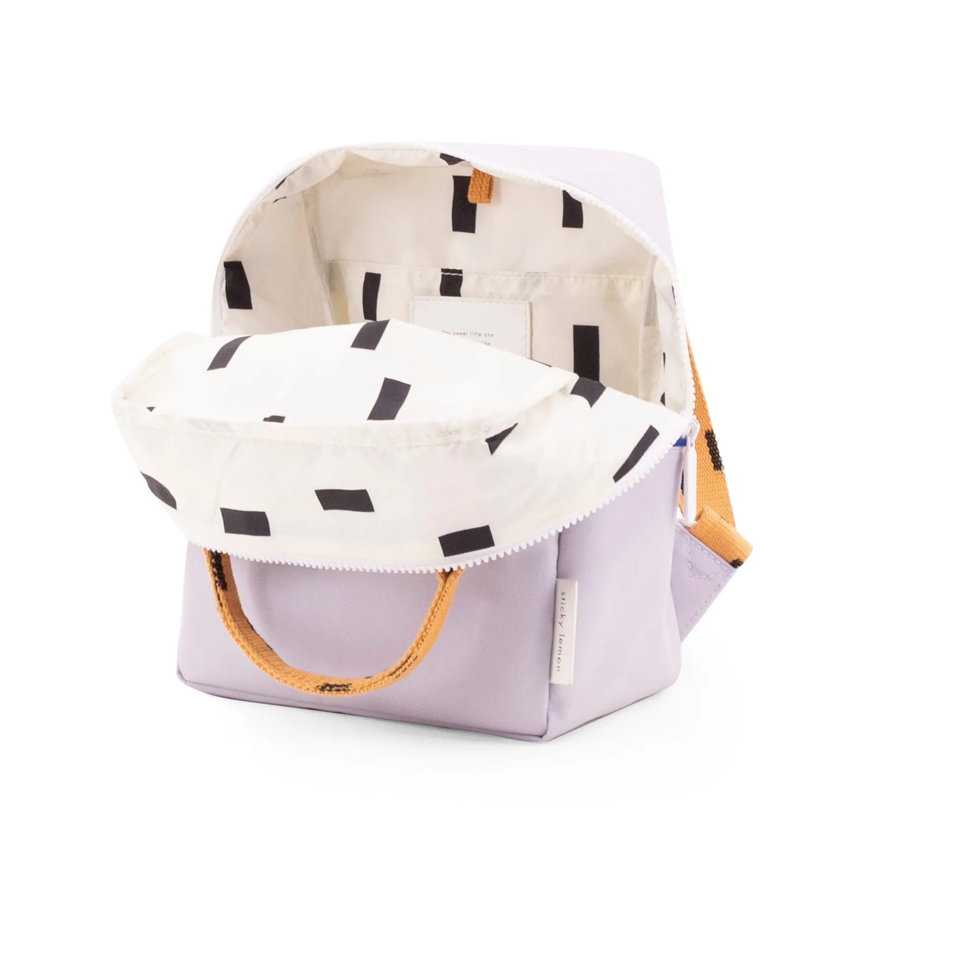 Sticky Lemon Sprinkles Collection Small Backpack, Lavender/Apricot Orange/Indigo Blue