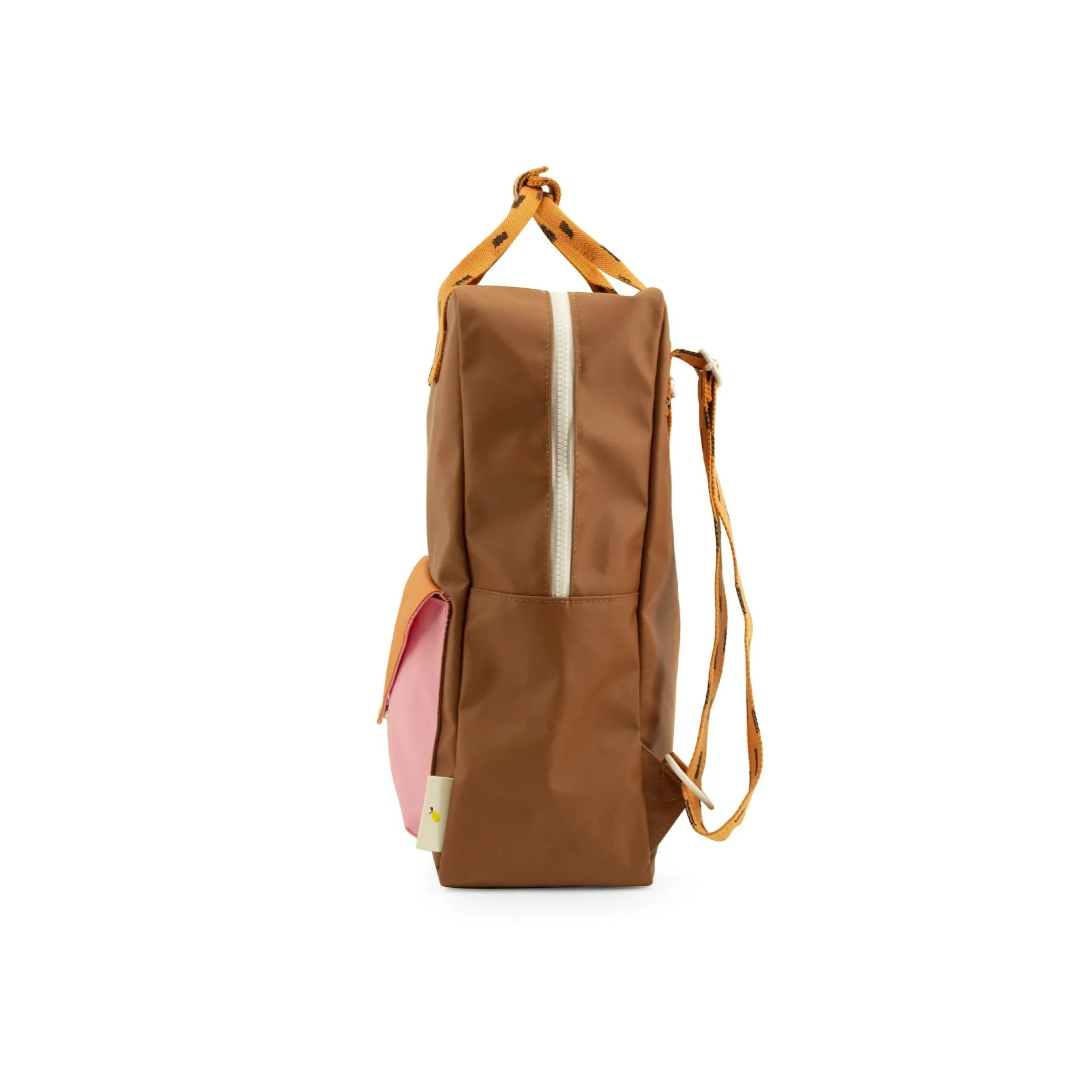 Sticky Lemon Sprinkles Envelope Large Backpack, Syrup Brown/Carrot Orange/Bubbly Pink