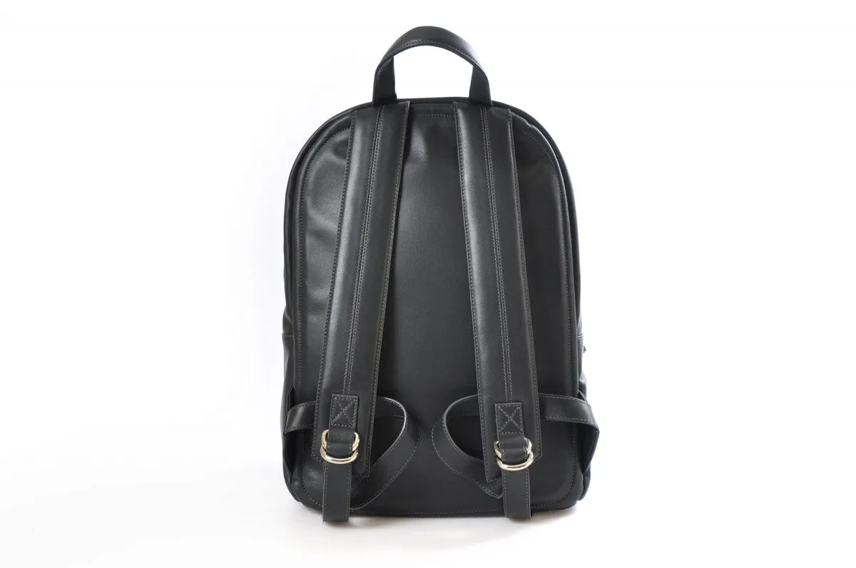 The Belluno Leather Backpack - Shark Grey Calf