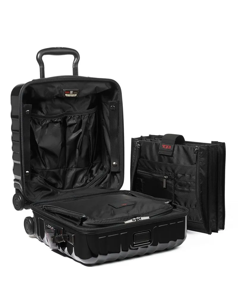 TUMI 19 Degree Small Carry-On Compact Hardsided Spinner Zippered Briefcase (Black)