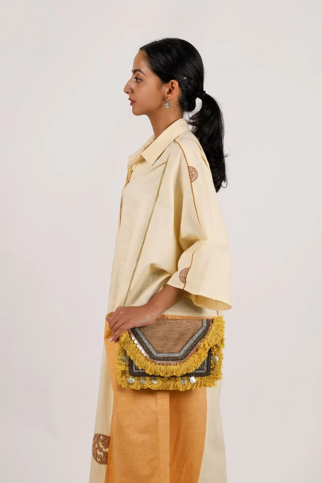 Yellow Banjara Sling Bag