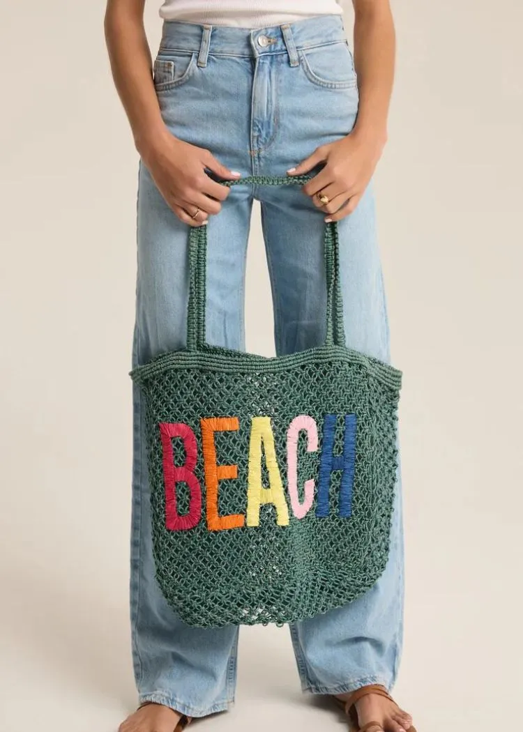 Z Supply Summer Tote Bag- Cabana Teal